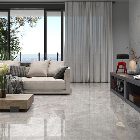 Fusion Gray Polished Marble Tile 24x24x12 Gray Marble