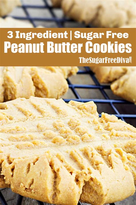 How to make the best sugar cookies! YUMMY! 3 Ingredient Sugar Free Peanut Butter Cookies # ...