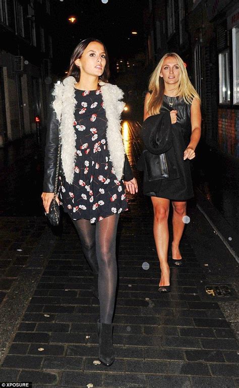 Lucy Watson Rocks Florals And A Leather Jacket On Sisters Night Out Lucy Watson Street Style