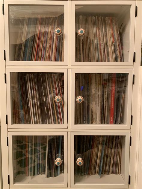 DIY glass doors for Kallax coming along nicely! : r/vinyl