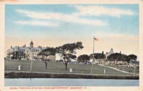 Naval Training Station From Waterfront Newport Rhode Island 1918