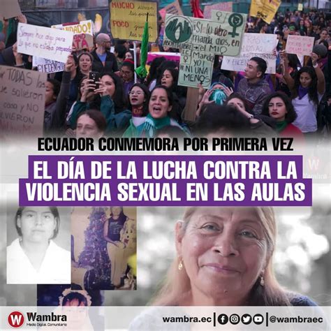 Ecuador conmemora por primera vez el Día de la Lucha contra la Violencia Sexual en las Aulas