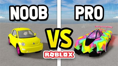 Roblox Noob Vs Pro Vehicle Simulator Youtube