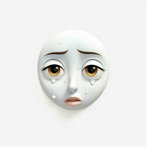 Face With Tears Of Joy Emoji On White Background High 30687281 Stock