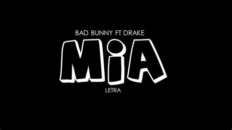 Con el lanzamiento del videoclip oficial, un día después de ser publicada en las plataformas digitales, se enfatiza mucho más el tema, reflejando el. Bad Bunny feat. Drake - Mia ( Letra ) - YouTube