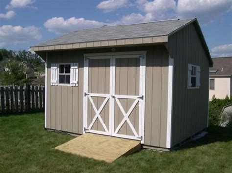 10x12 Quaker Shed With Painted T1 11 Siding Backyard Structures Shed