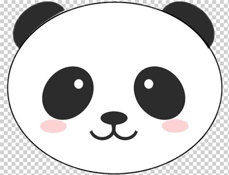 Oso Panda Cara Animado Png K7off