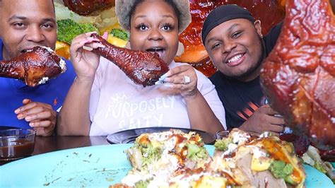 Smoking a whole turkey for a thanksgiving dinner is a tradition, but if you're willing to try something new, you can definitely make your smoked turkey necks the star of your table. SMOKED BBQ TURKEY LEGS + LOADED BAKED POTATOES MUKBANG ...