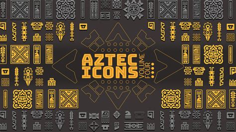Artstation Aztec Vector Icons Volume 4 Artworks