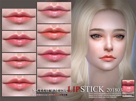 S Club Wm Ts4 Lipstick 201803 Sims 4 Sims Sims 4 Body Mods