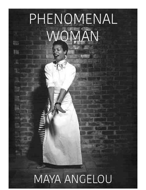 Poem Phenomenal Woman Maya Angelou Skillshare Projects