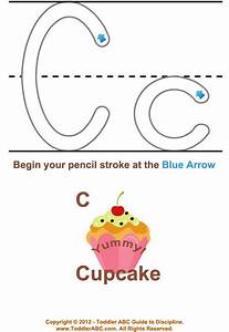 Toddler Abc Guide To Write The Letter C Chart For Ages 1 2 3 4 5