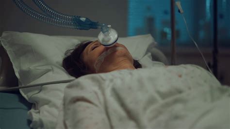 Patient With Oxygen Mask Lying Hospital Bed Stock Footage SBV Storyblocks