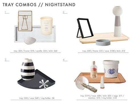 Emily Henderson Tray Combos Roundup Nightstand 1 Affordable Furniture