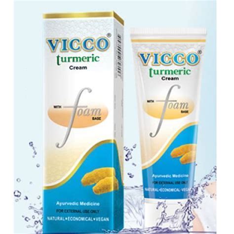 Vicco Turmeric Cream W Foam Base Ayurvedic Face Wash 70gm 35109