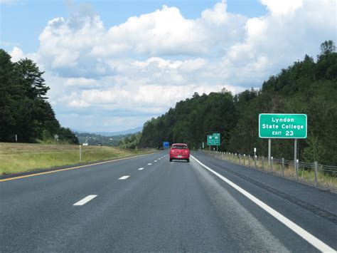 Vermont Interstate 91 Northbound Cross Country Roads