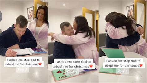 Woman Melts Hearts As She Shares Moment She Asked Stepdad To Adopt Her For Christmas Mirror Online