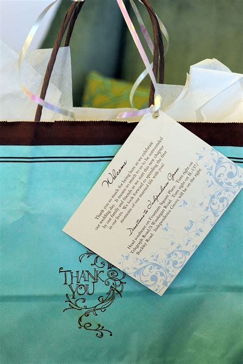 Hotel Welcome Bags For Wedding Guests Welcome Bag Thank