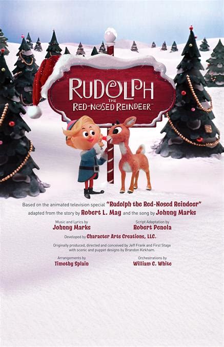 Rudolph The Red Nosed Reindeer Poster Theatre Artwork And Promotional