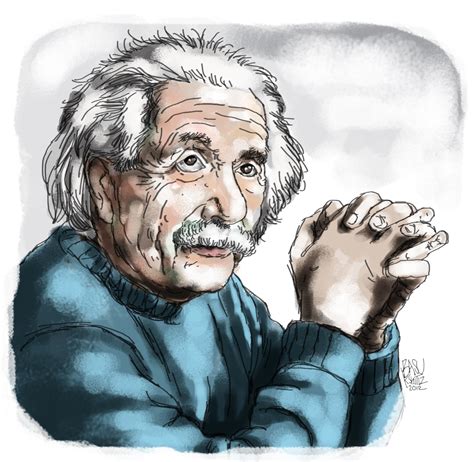 My World Of Creation Albert Einstein Digital Quick Sketch