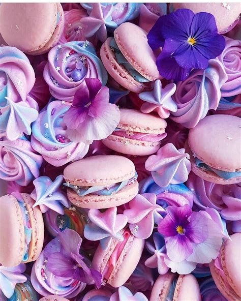 purple and pink macarons macaron cookies desserts macaroon cake