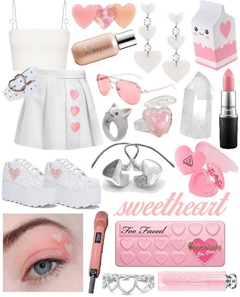 💖🤍 Outfit Shoplook Soft Girl Starter Pack Pink Lifestyle Kawaii