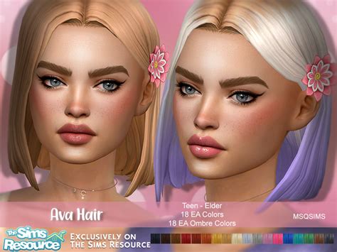 Ava Hair The Sims 4 Catalog