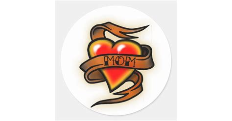 Heart Mom Tattoo Sticker Zazzle