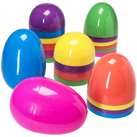 Buy Prextex Fillable Plastic Jumbo Giant 12 Pieces Easter Egg 12