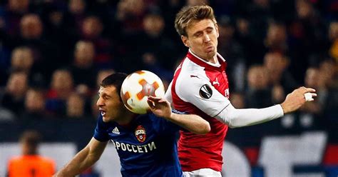 Cska Moscow 2 2 Arsenal 3 6 Agg Live Score And Goal Updates As