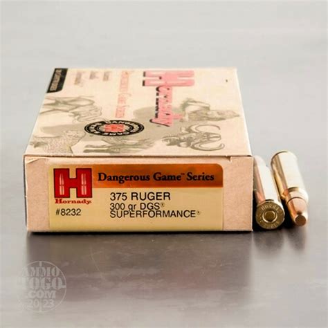 375 Ruger Ammunition For Sale Hornady 300 Grain Dangerous Game Solid