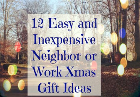 Thinking hard about your office gift exchange? 12 Easy Neighbor or Work Christmas Gift Ideas - MyThirtySpot