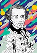Casiegraphics Portrait Illustration Immanuel Kant | Skizzen kunst ...
