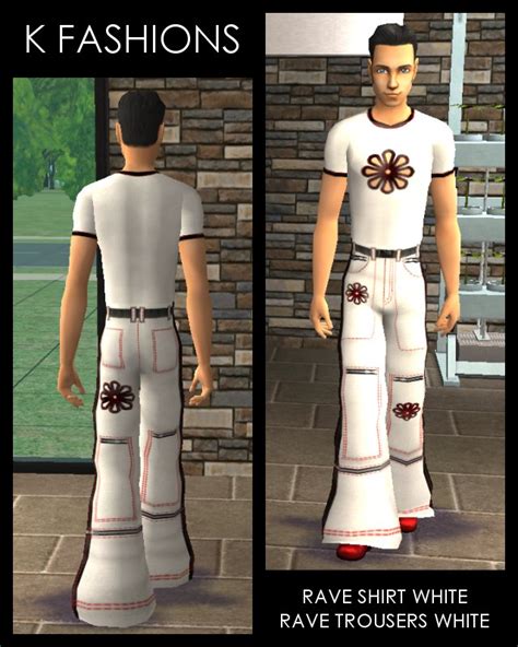 Mod The Sims The Return Of Rave Clothes For Adult Males