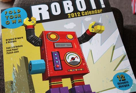Bok Bok Bgerk 2012 Calendar Fold Your Own Robot
