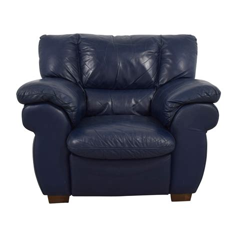 Get the best deal for blue leather chairs from the largest online selection at ebay.com. 90% OFF - Macy's Macy's Navy Blue Leather Sofa Chair / Chairs