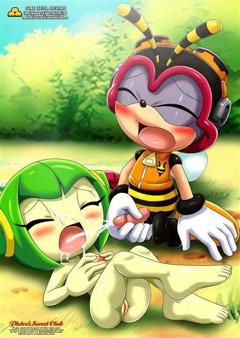 Rule 34 Barefoot Bbmbbf Blush Breasts Charmy Bee Closed Eyes Cosmo