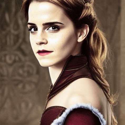 Emma Watson Wearing Sexy Medieval Clothes · Creative Fabrica