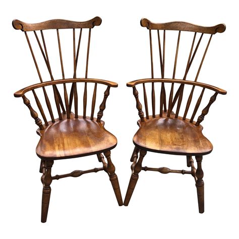 S Bent And Bros Windsor Chairs A Pair Chairish