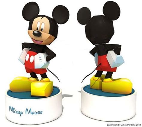 Papermau Classic Mickey Mouse Paper Toy By Paper Replika