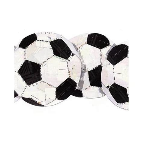 3 Rolls Of Soccer Ball Wallpaper Border Football Team