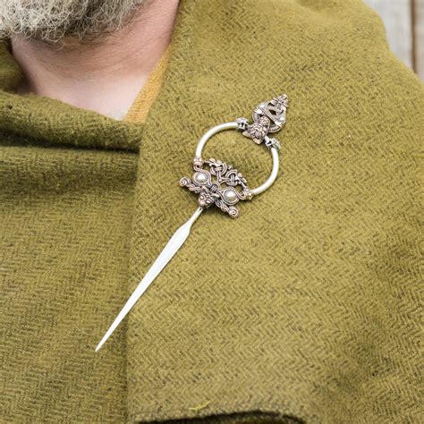 Viking Cloak Pin From Birka With Wolf Heads Borre And Jelling Style