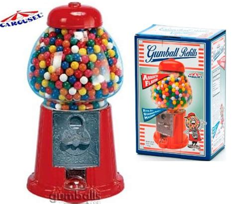 King Carousel Gumball Machine With 4 Lbs Of Gumballs T