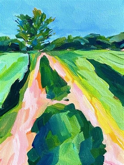 Learn How To Paint A Colorful Abstract Landscape From A Reference Photo