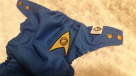 Star Trek Science Blue Cloth Diaper Cover Or Pocket Diaper Etsy