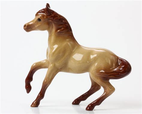 Hagen Renaker Mini Horse Figurine Red Dun Mare Ceramic Etsy Mini