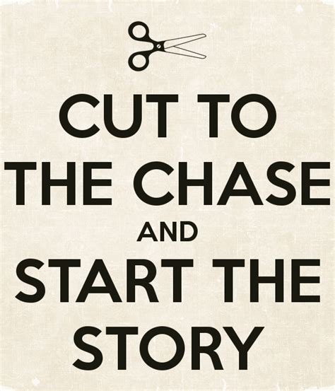 Idiom Cut To The Chase