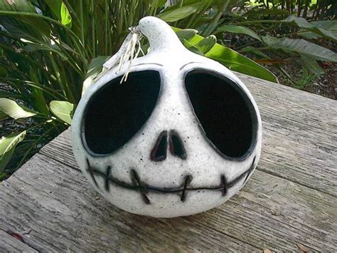 Halloween Gourd Jack Skellington Candy Bowl By Natskreations 3195