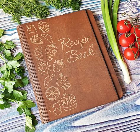 Personalized Recipe Book Blank Cookbook Baking Recipe Book Etsy