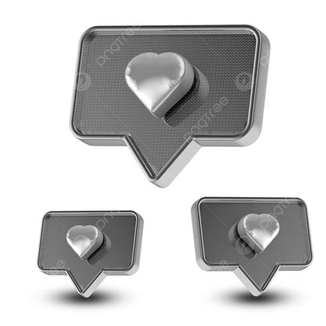 Like Button 3d Png 3d Design Of Social Media Love Or Like Button